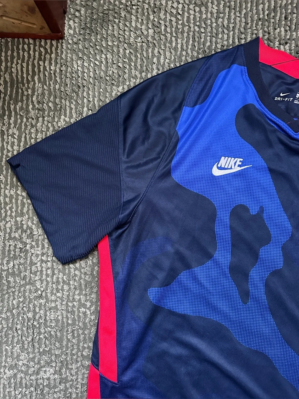 USA US Soccer 2020 Away Nike Dri-Fit Stadium Jersey USMNT Camo Navy Blue XL